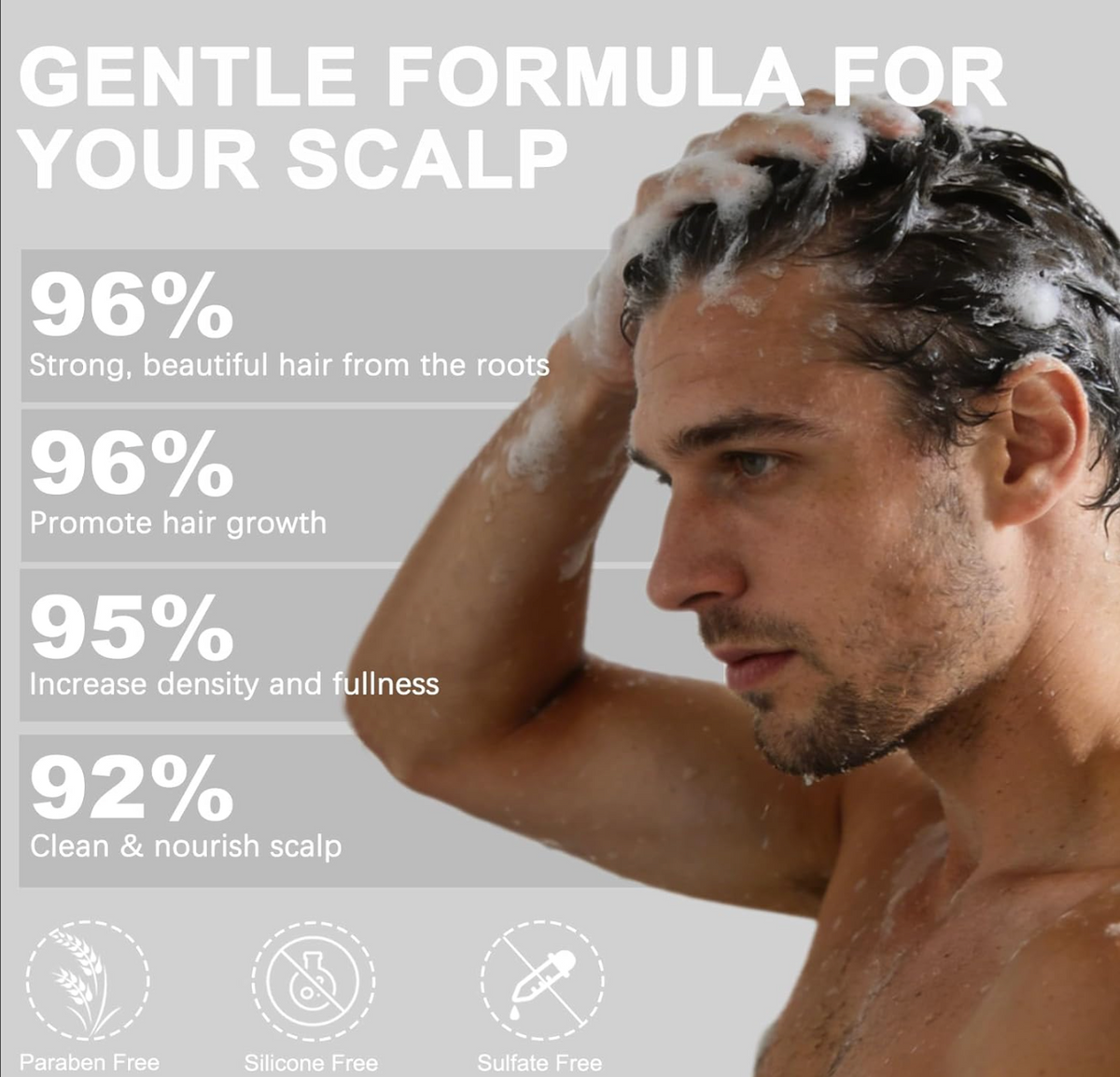 Onion & Rosemary Hair Growth Shampoo | Strengthen & Nourish Hair